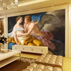 Пользовательские настенной Бумага Европейский маслом Классический Ангел характер Задний план настенная живопись Гостиная стены Бумага Спальня