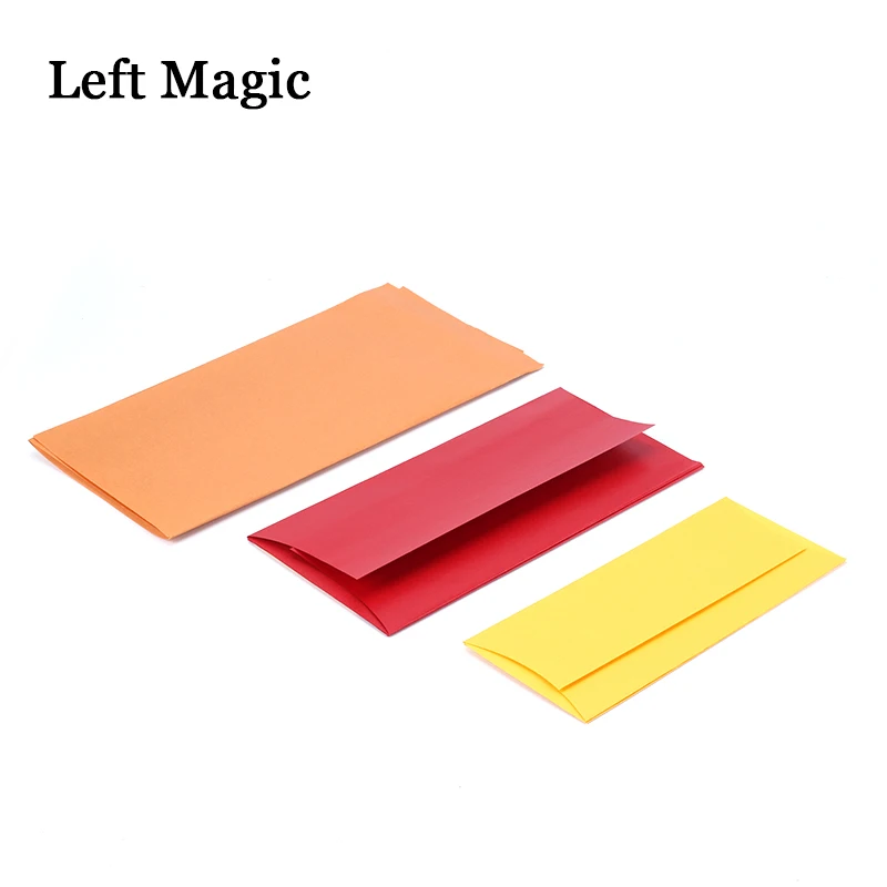 Конверты для денег (три раза) Волшебные трюки закрывающиеся уличные сценические