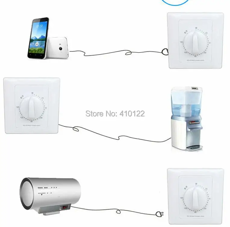 Кухонный таймер 120 минут механический переключатель реле цифровой регулятор