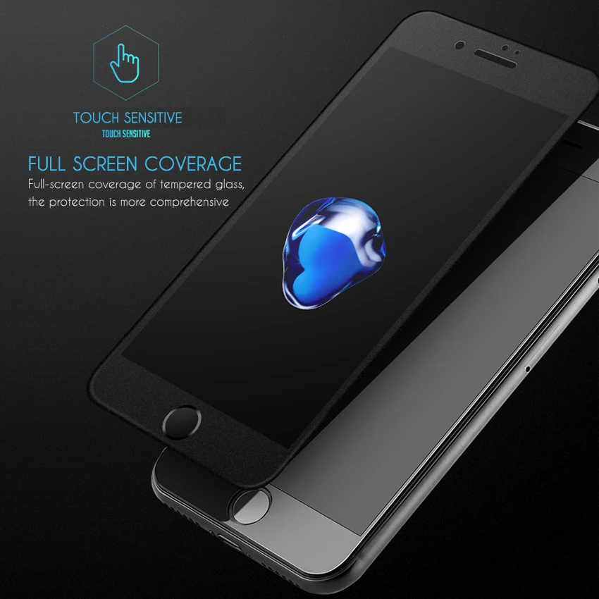 Изогнутое матовое закаленное стекло ESVNE 3D для iphone 8 стеклянная пленка с защитой от