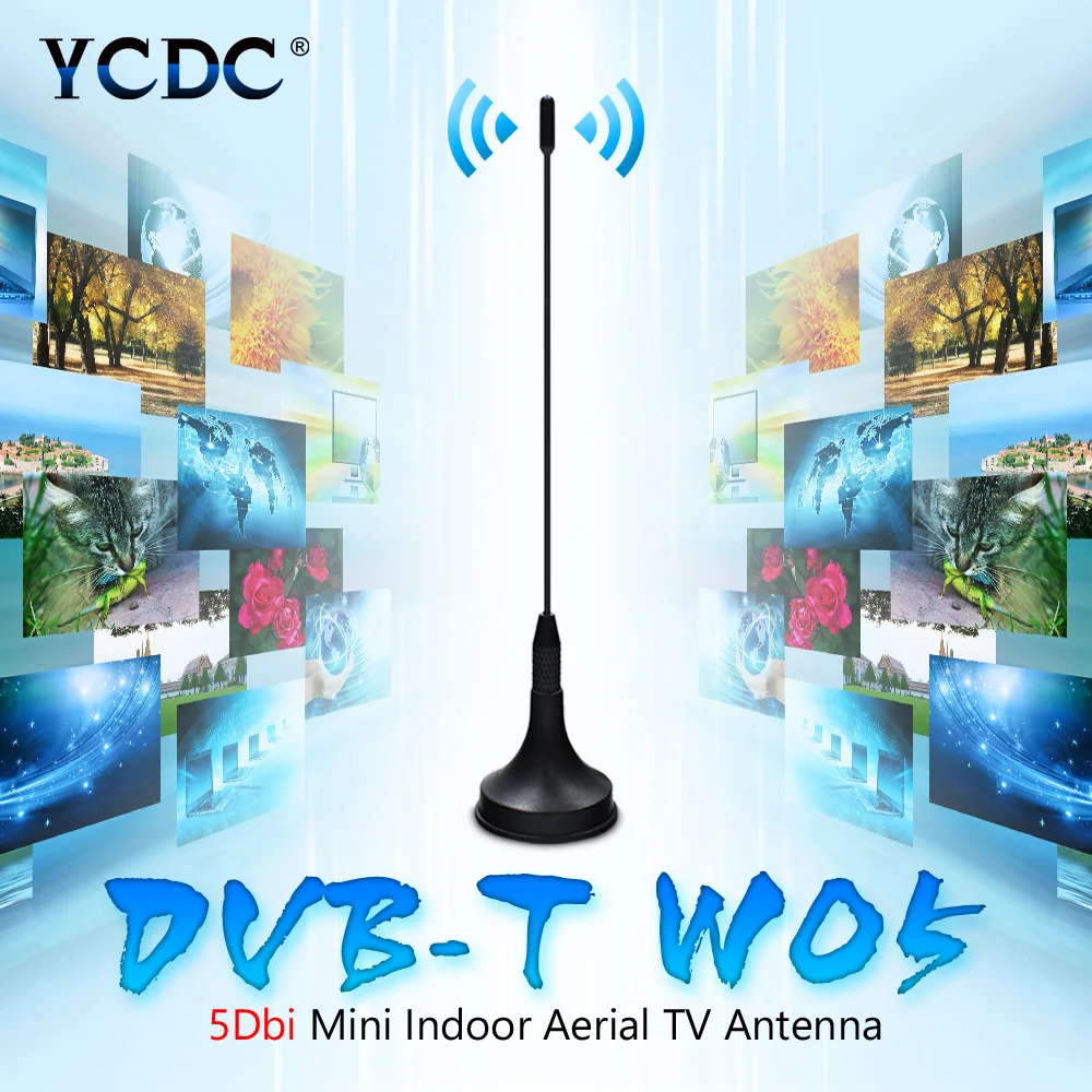 YCDC высокое качество 5dBi DVB T антенна цифрового телевидения антенны Freeview бустер