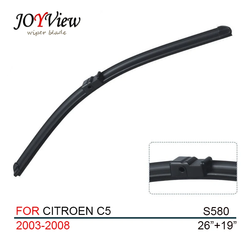 Размер стеклоочистителя S580: 26 + 19 дюймов подходит для Citroen C5(2003-2008)