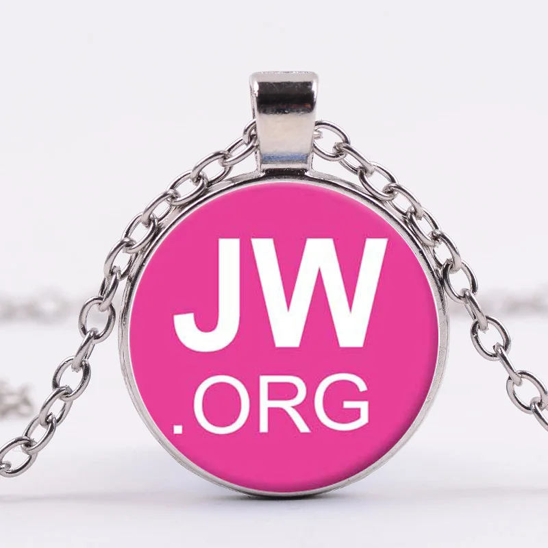 SONGDA Blue JW.ORG ожерелья и сувениры с длинной цепочкой на свитер со стеклянной