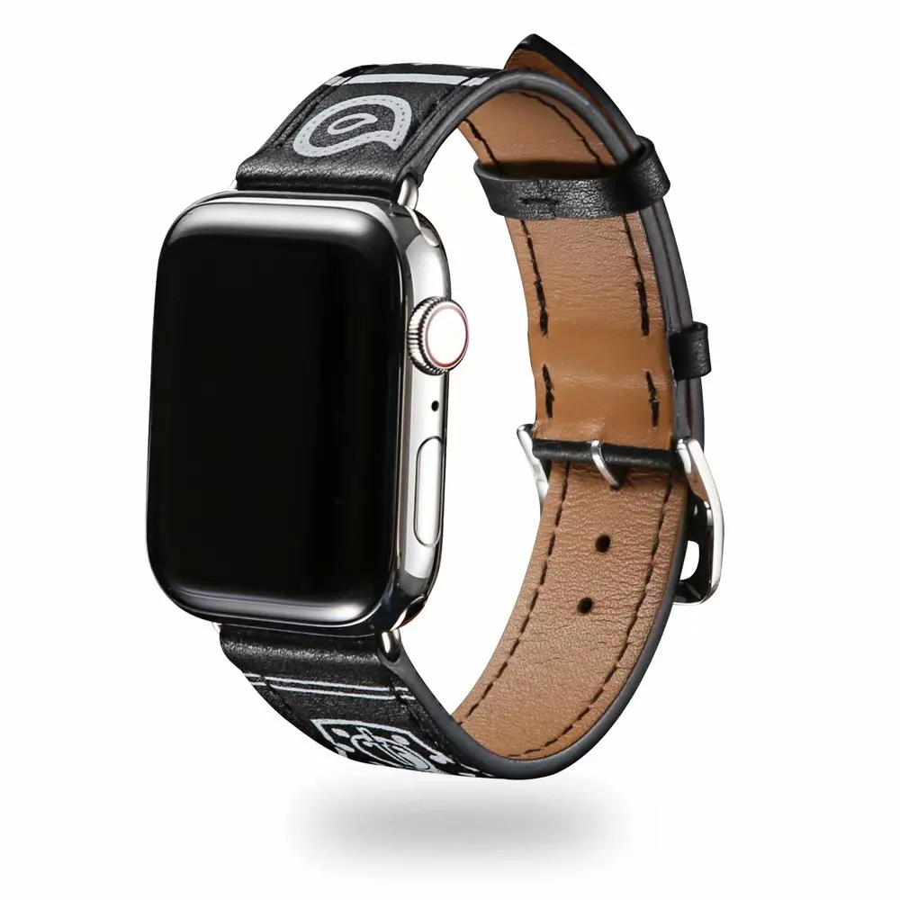 Ремешок кожаный для apple watch band 44 мм и браслет 40 iwatch 4 42 series 3/2/1 38 мм|Ремешки часов| |