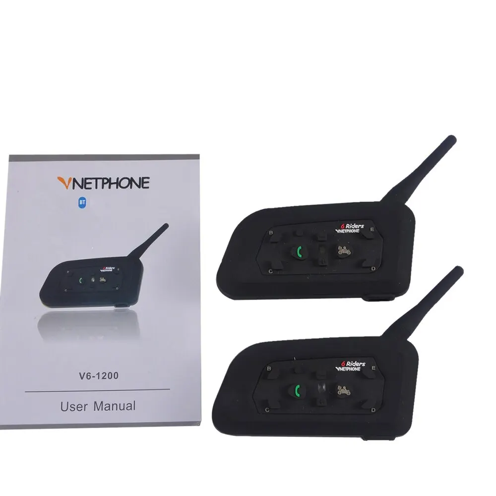 Универсальный беспроводной радиоприемник для мотоцикла BT Walkie talkie V6 1200