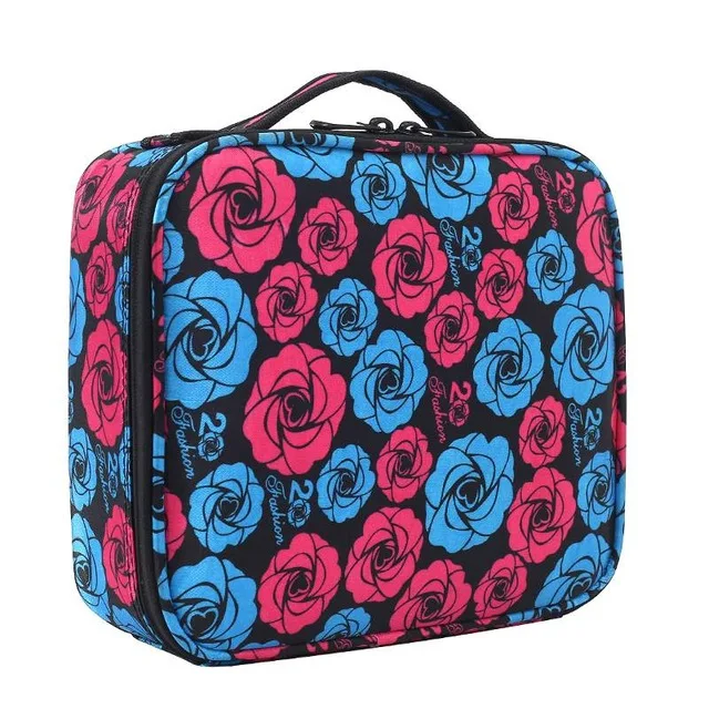 S4 26X22X11cm HHYUKIMI брендовый чехол для костюма s Многоэтажный большой профессиональный косметический чехол с узором для ногтей Полупостоянный ящик для хранения инструментов косметичка - Color: S4 26X22X11cm