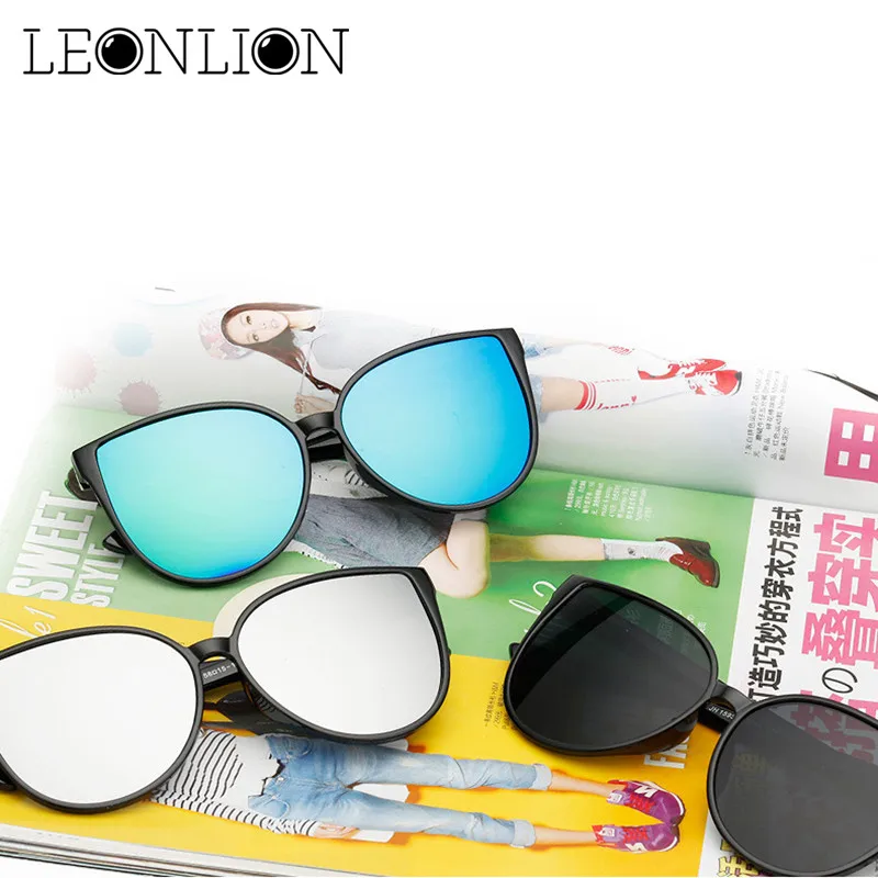 Женские солнцезащитные очки LeonLion круглые дизайнерские в стиле ретро роскошные