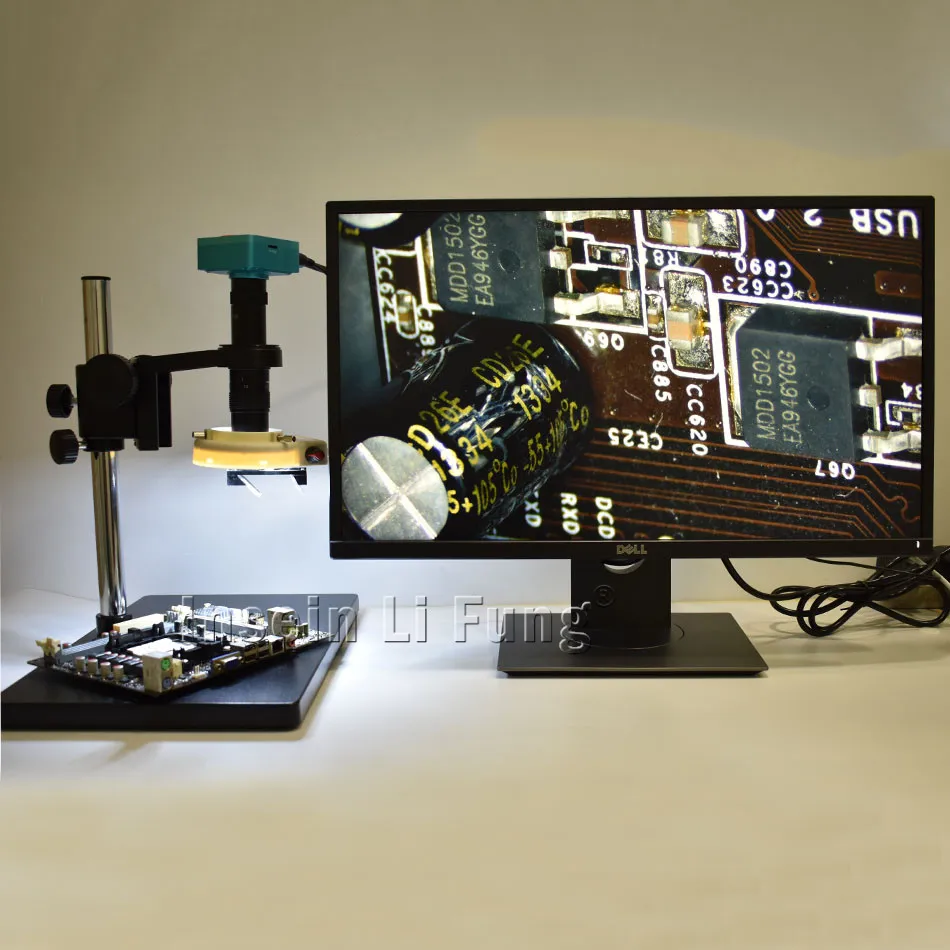 28MP HDMI HD микроскоп камера + 3D сторона лица Регулируемая большое поле зрения 10X 180X