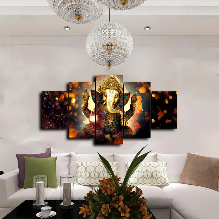 5 шт. абстрактный HD печатных картина маслом на холсте для домашнего декора и