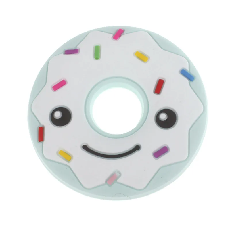 2 шт. силиконовые игрушки для прорезывания зубов|donut pendant|baby pendantsilicone teether pendant |