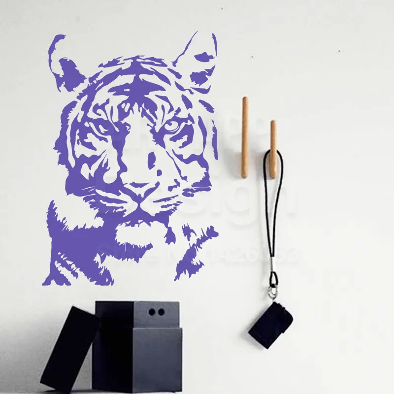 Искусство новый дизайн дешевые украшения дома виниловые тигровые стены стикеры