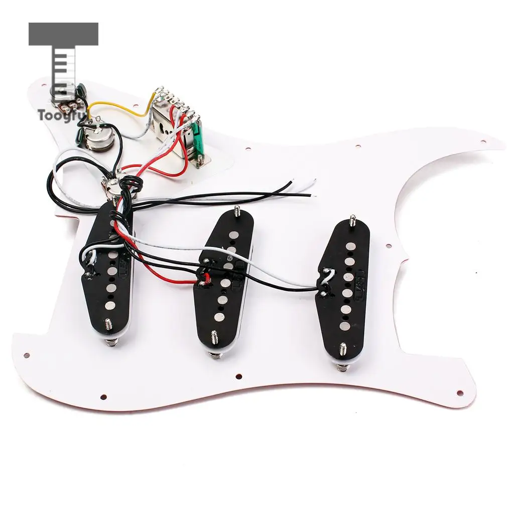 Tooyful Высокое Качество 3Ply оранжевый переплет предварительно загруженный Pickguard Alnico Пикап для профессионального бренда гитара Stratocaster Acce