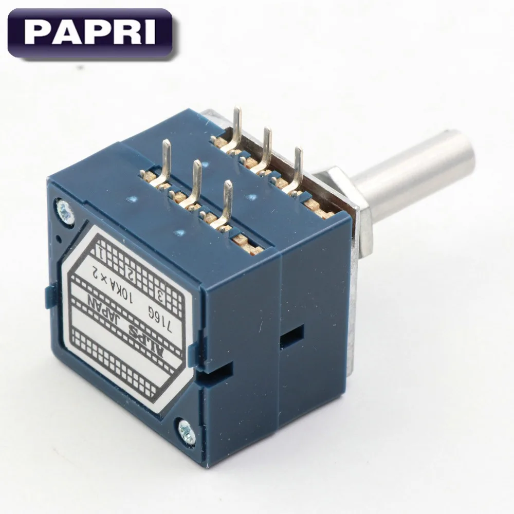 

JAPAN ALPS RK27 Type 2x10K Round Shaft 6MM Stereo Volume Potentiometer LOG For DIY Hifi Audio Tube Amplifier LOT/10PCS