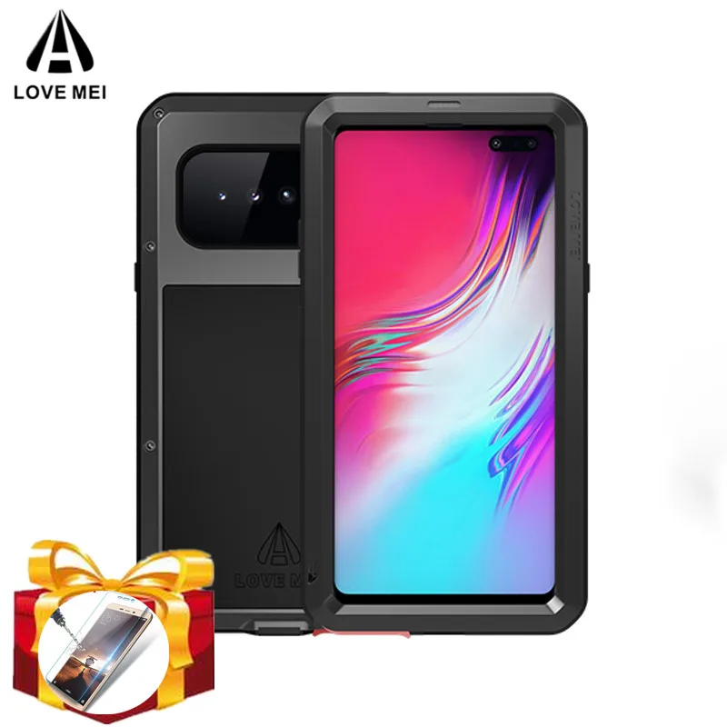 Мощный чехол LOVE MEI для Samsung Galaxy S10 5G телефона Plus водонепроницаемый
