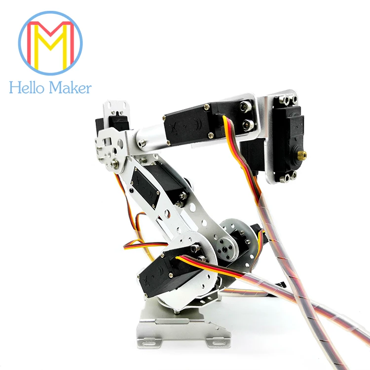 DIY 7DOF Robot Arm A4 7 осей сервопривод с высоким крутящим моментом механический