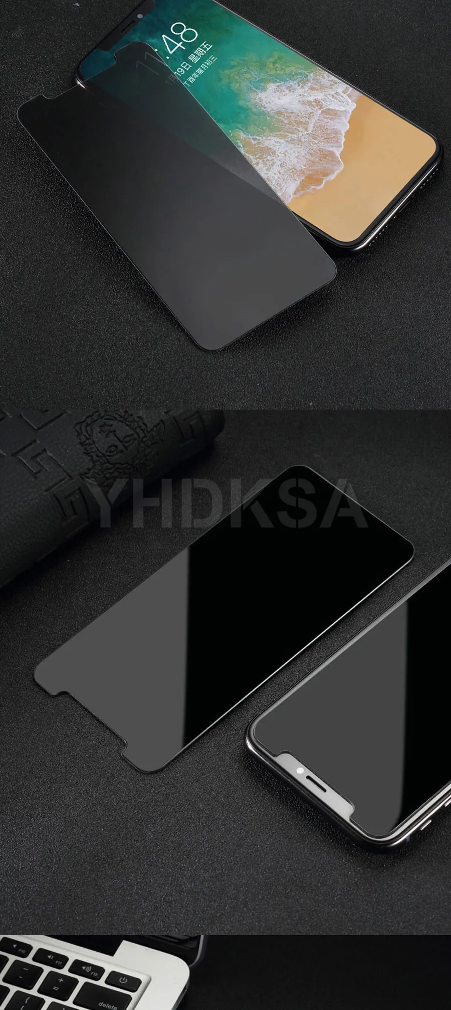 Защита конфиденциальности закаленное стекло для iPhone X XR XS MAX 5 5S SE Защита экрана для iPhone 7 6 6S 8 Plus Защитная стеклянная пленка