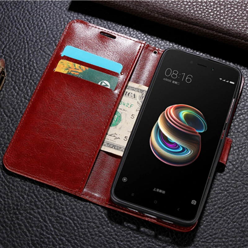 Чехол-бумажник из искусственной кожи в стиле ретро для Xiaomi Redmi 7 Note Note7 Pro с защитой