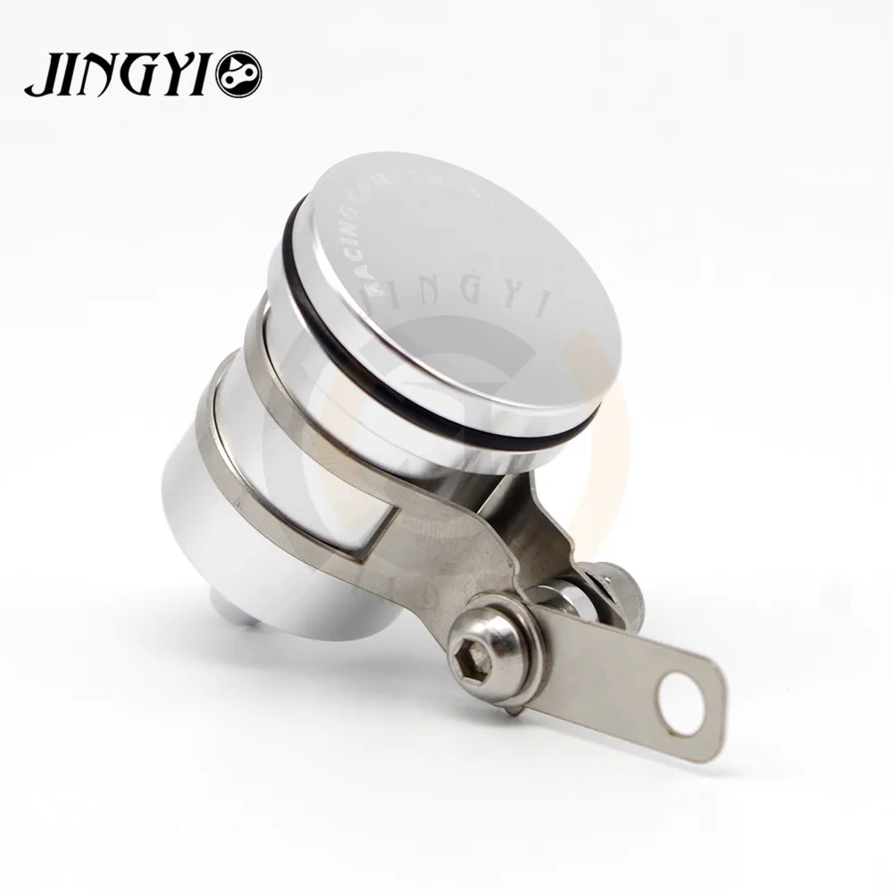 Silver Motorcycle Brake Fluid Reservoir Clutch Cylinder Tank Oil Fluid Cup For AFRICA TWIN CRF1000L KYMCO CF MOTO SUZUKI RM 125 - Цвет: Silver