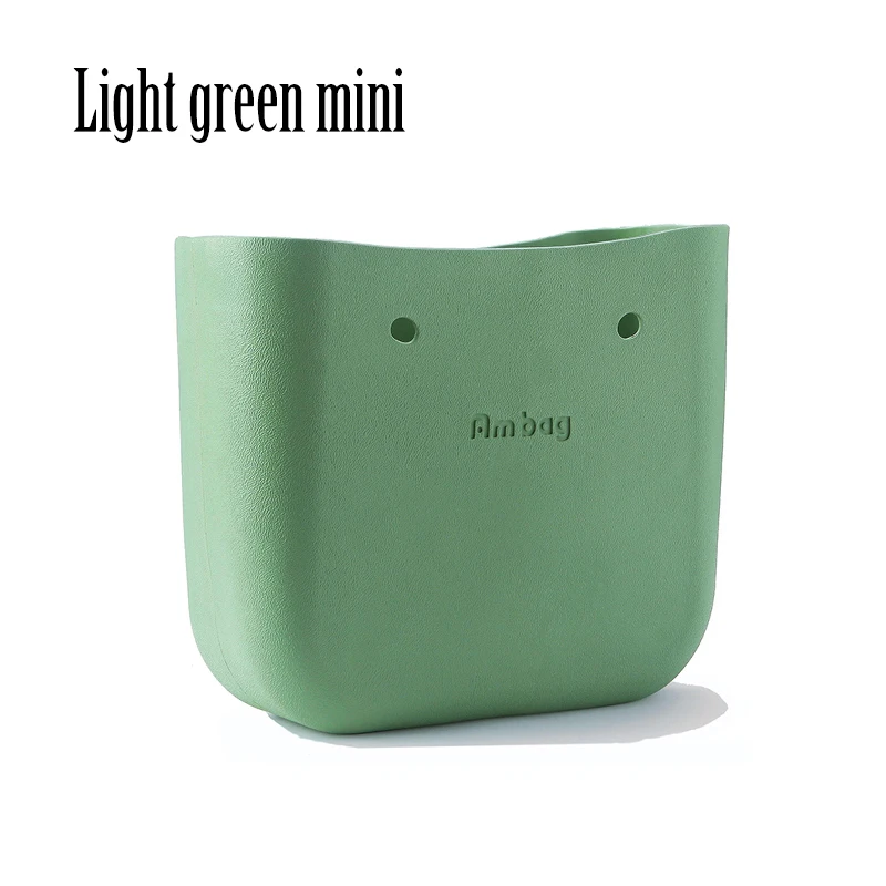 light green mini AMbag Obag O bag стильная мини маленькая водонепроницаемая сумка eva женская модная сумка резиновые силиконовые запасные части - Цвет: light green mini