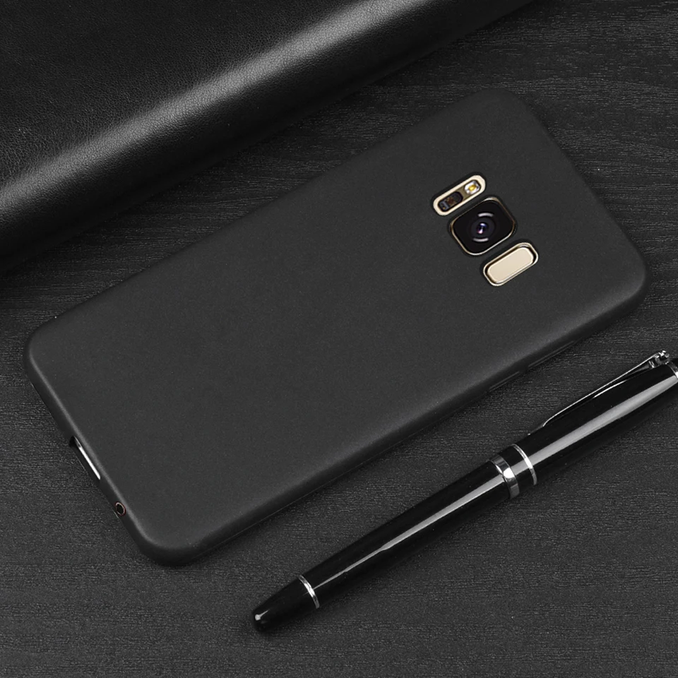 Slim Black Matte Touch Silicone Case For Samsung Galaxy S8 Plus Note 8 S9 S7 Edge Cover Rubber Shell On TPU Phone Cases Fundas |