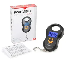 Цифровой 50 кг * 10 г крючок для рыбы подвесные весы ручное
