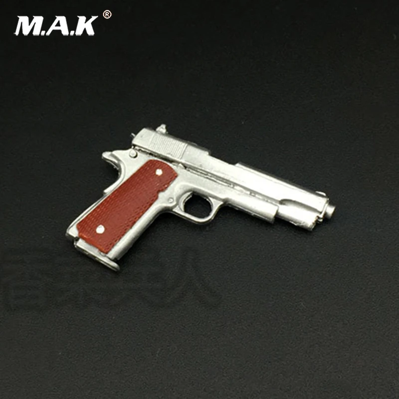 1/6 серебро M1911 45 модель пистолета материал не может быть запущен для 12 дюймов солдат фигурка аксессуары