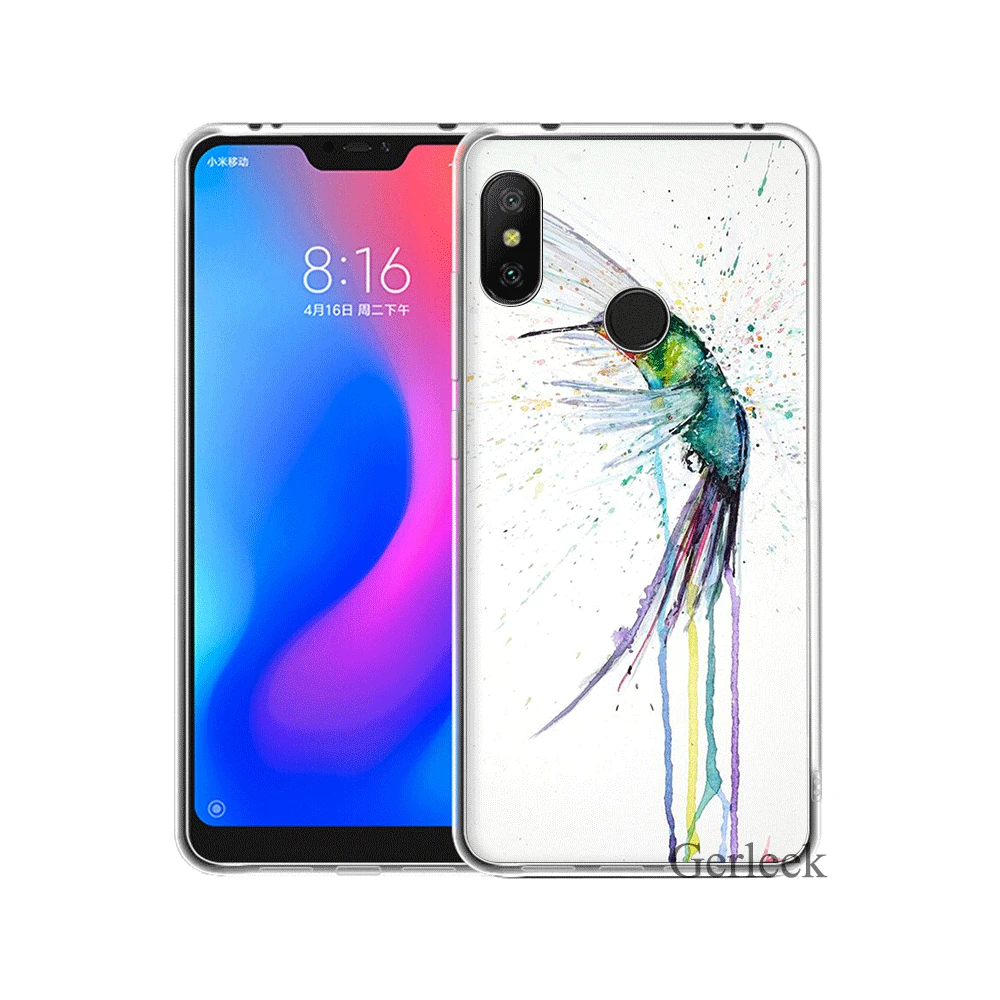 mobile Phone Case For Xiaomi Redmi Note 6 7 3 Pro 4 4X 5 5A Cover Blue Butterfly Bag Shell | Мобильные телефоны и