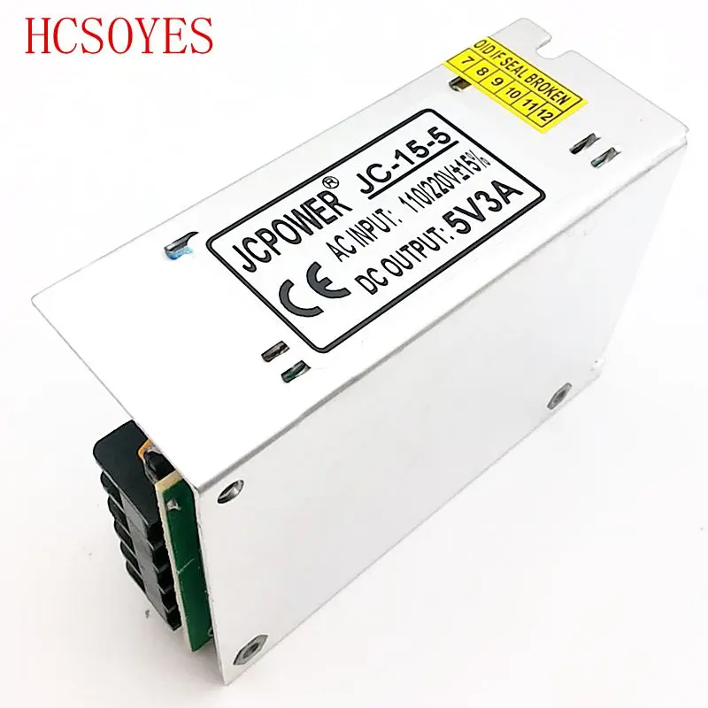 Весь DC 5V 3A 15W переключатель питания led Привод Трансформаторы освещения для 5v