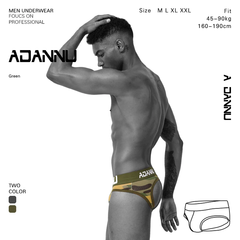 ADANNU 2 шт./партия Tanga экзотические мужские трусы дышащие U выпуклые карманы Sissy jockstrap