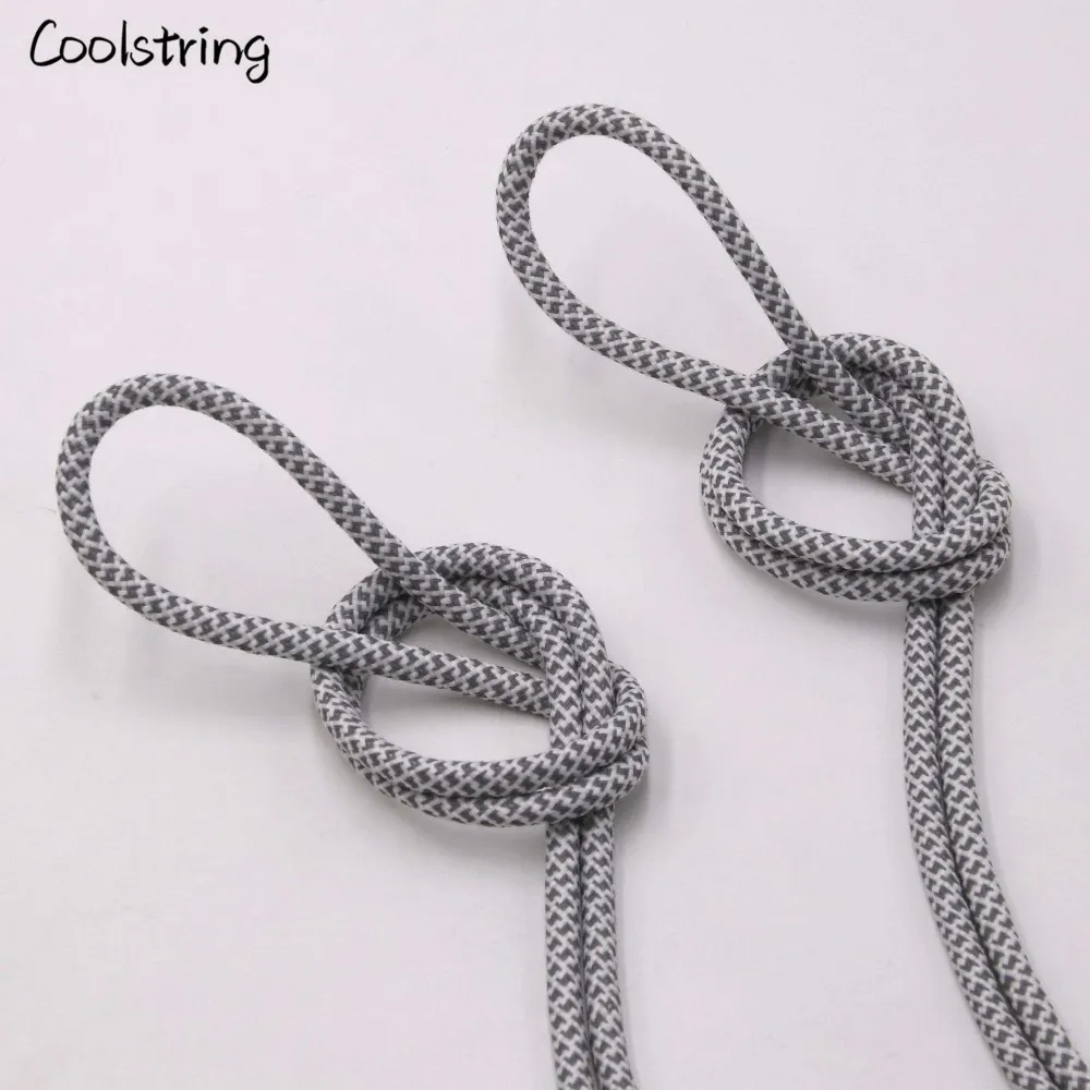 Coolstring Прохладный освещения 3M круглый светоотражающие шнурки для обуви спортивная безопасность кроссовки с шнурками ночные прогулки Бег в популярной расцветке; недостоин