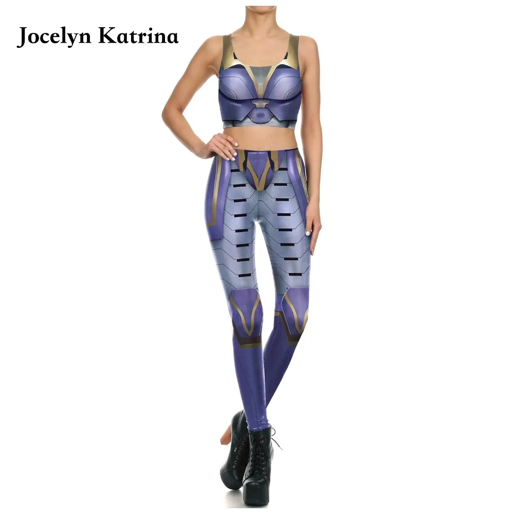 Jocelyn Катрина женский набор 3D принт спортивный для тренировок в тренажерном зале