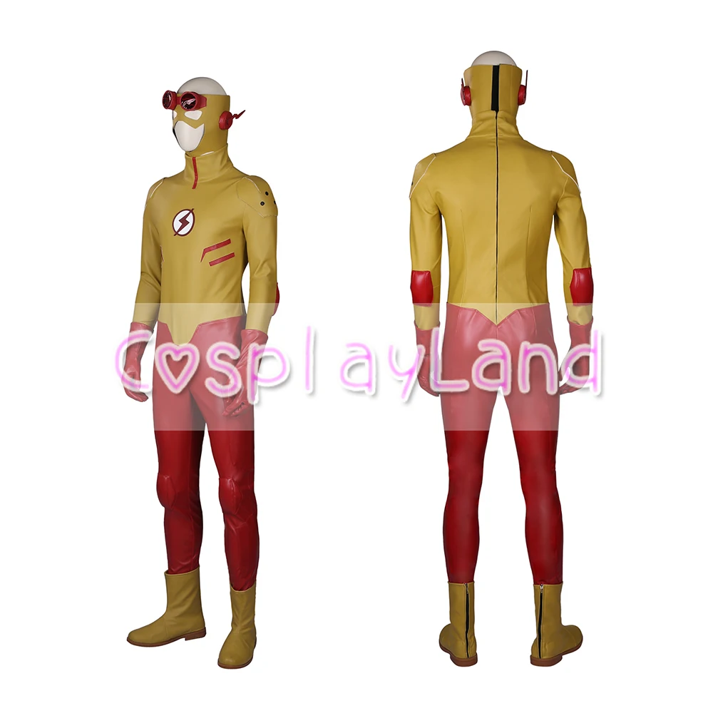 Молодые юстиции Косплэй малыш вспышка костюм с Обувь индивидуальные супер герой