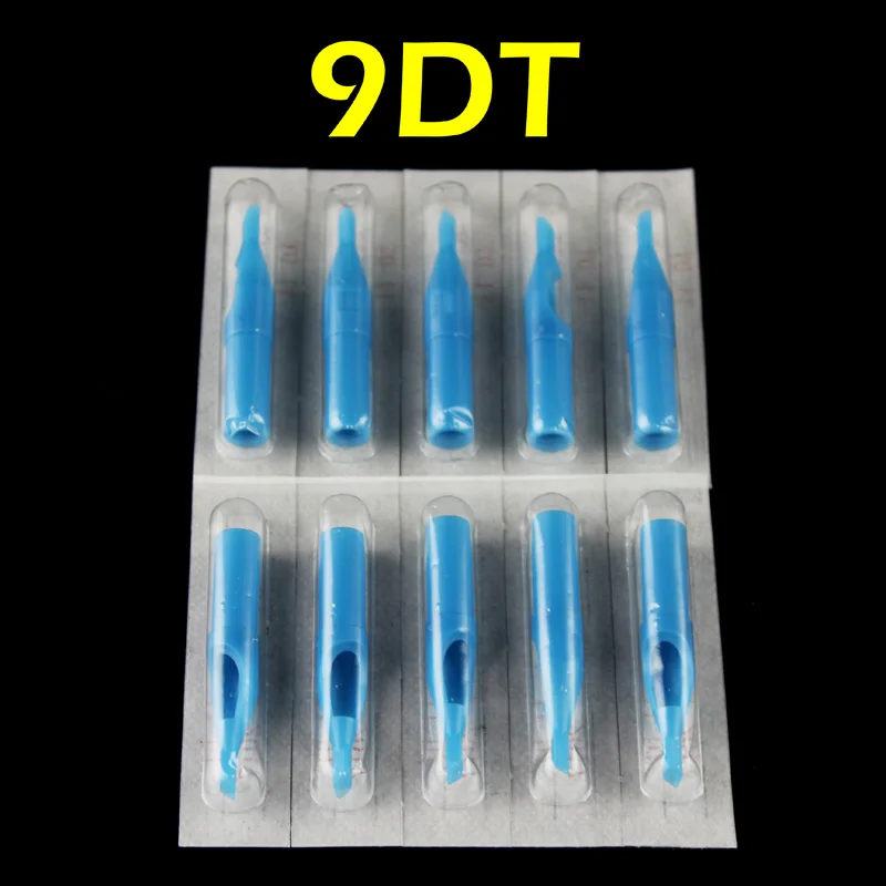 

OPHIR 50 pcs Diamond Tip Tattoo Disposable Nozzle Tip 9D blue# TA031(9D)-50x