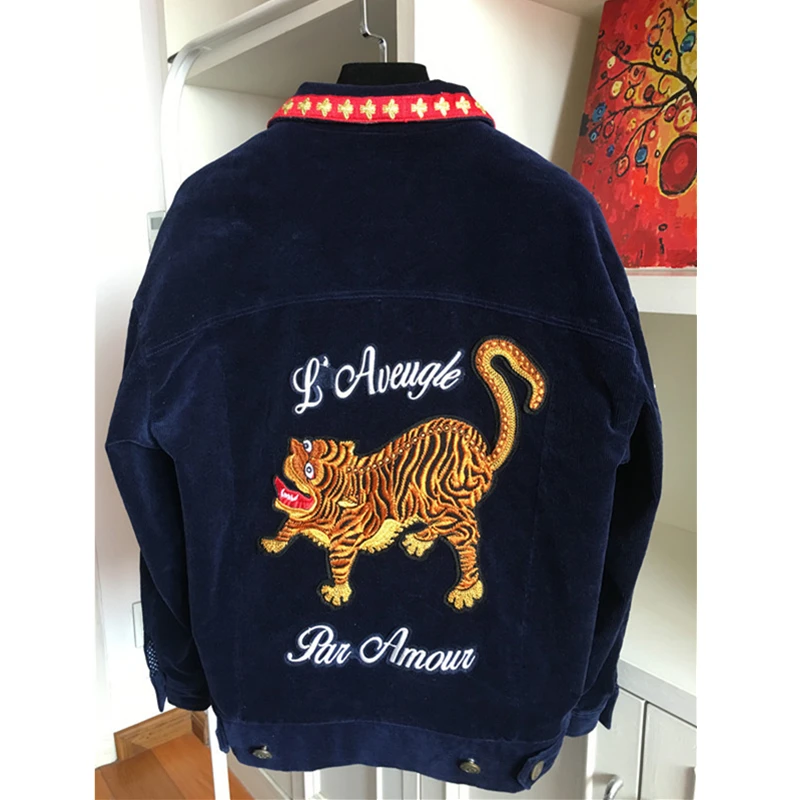 Зимняя хлопковая куртка для детей осень зима образным вышивальным знаком