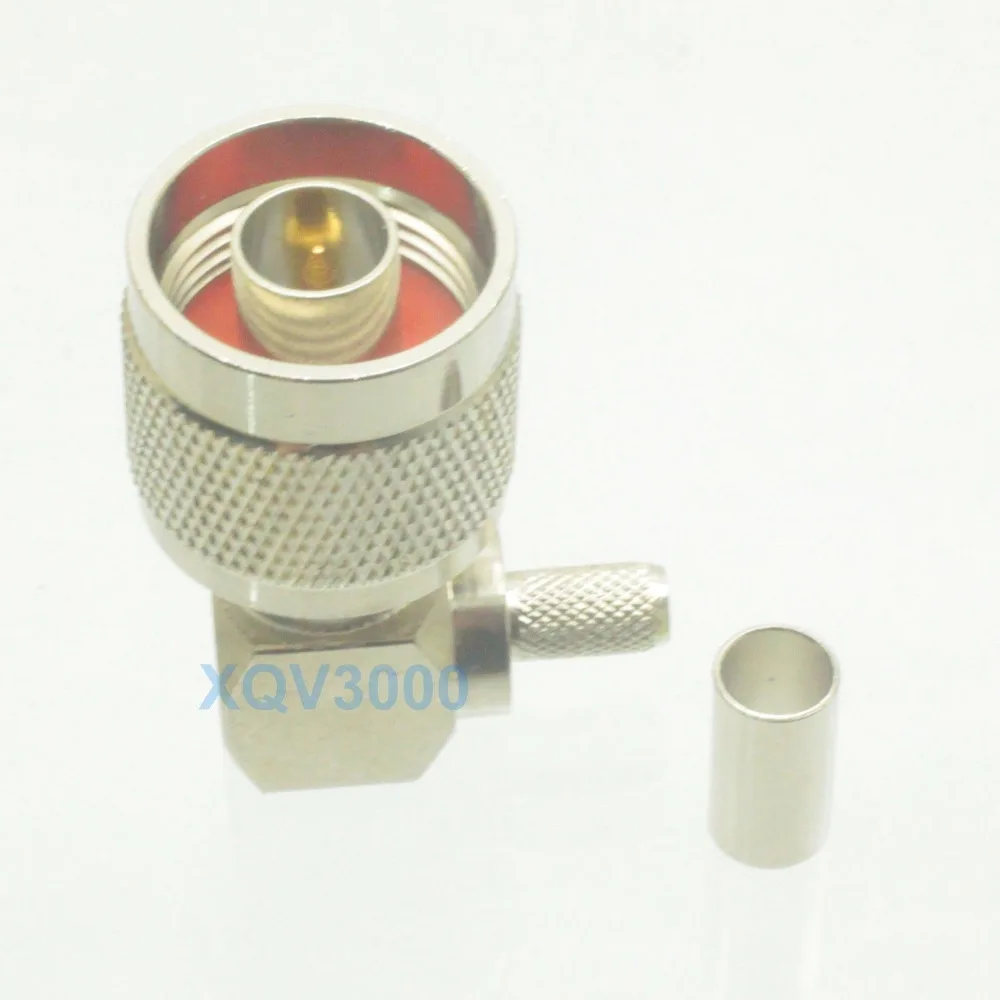 1 шт. коннектор для коаксиального кабеля RG58 RG142 LMR195 RG400 RF|angle connector|l connectorangle plug |