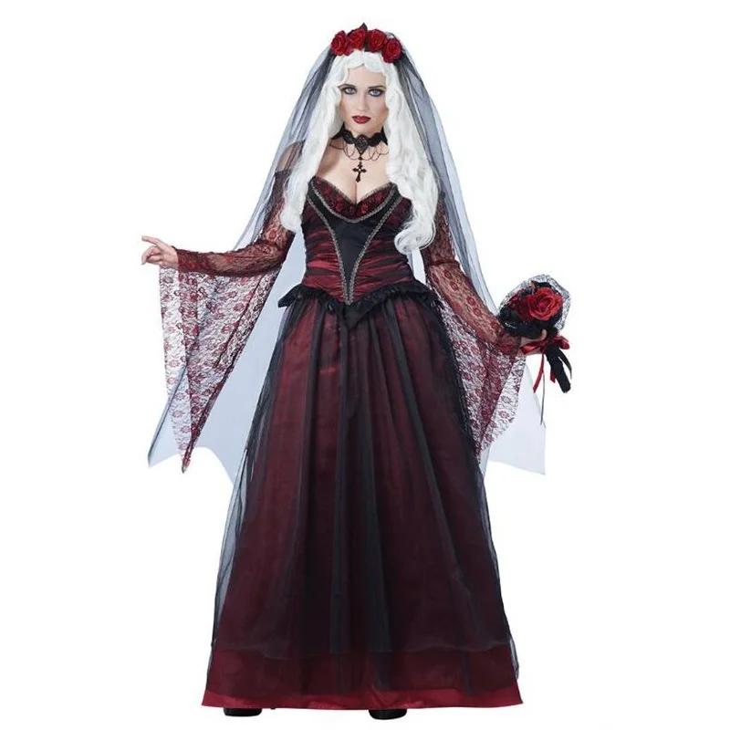 Платье для взрослых женщин с изображением скелета дьявола сексуальная женская