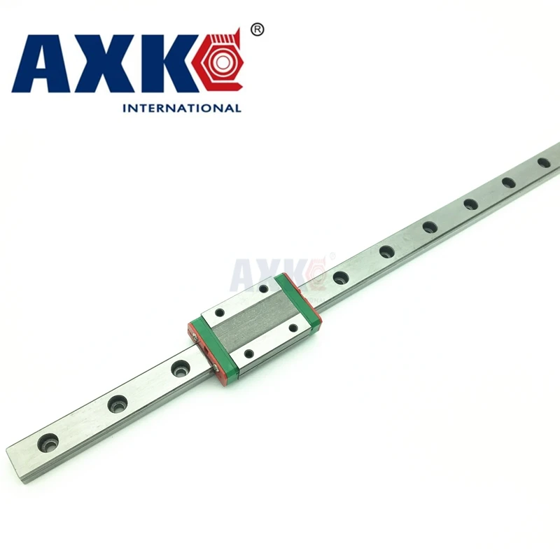 AXK Бесплатная доставка 12 мм линейная направляющая Mgn12 L = 100/200/300/400/500 + слайд Mgn12c или