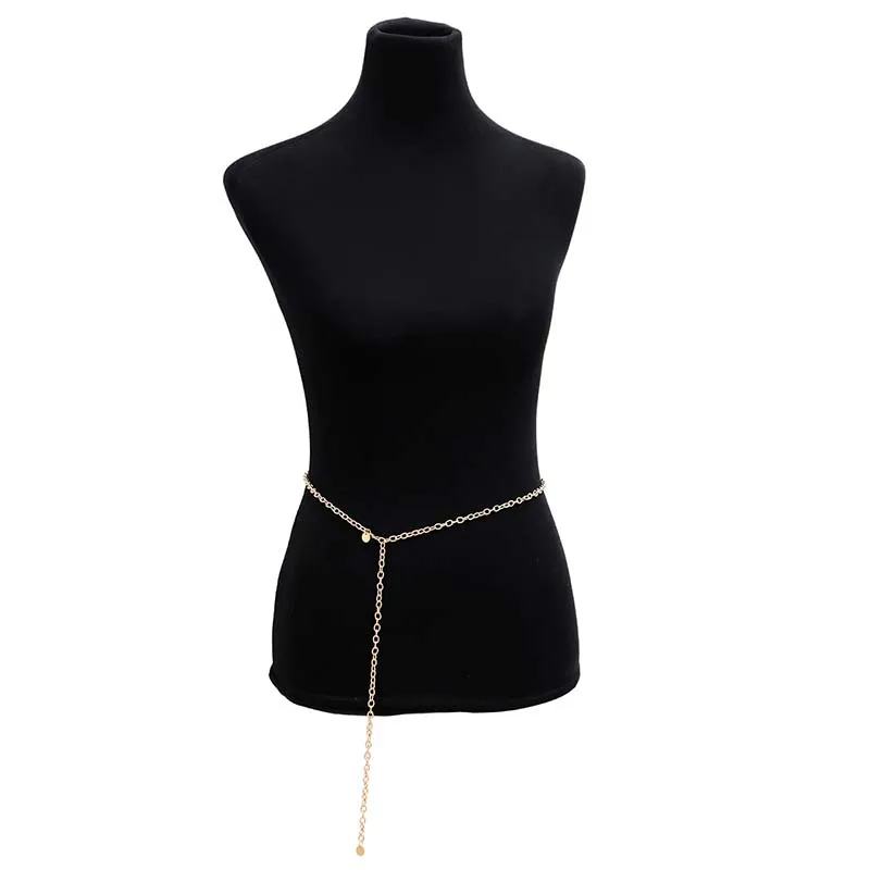 Style04 Gold Новые дизайнерские цвета: золотистый, Серебристый; женские свадебные туфли на тонком металлическом узкие Высокая талия ремень цепочка богемных дам монета с бахромой, с кисточками Ремни для женское платье Cinto - Цвет: Style04 Gold