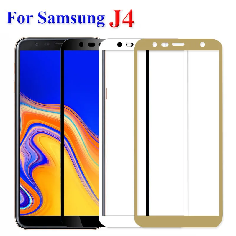 Цветное стекло для samsung Galaxy J4 Plus, Защита экрана для samsung J4 Plus, пленка SM-J415FN j4plus j 4 samsun, закаленное стекло