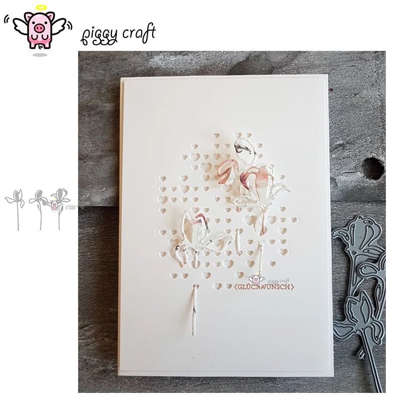 Свинья для рукоделия резки металла штампы высечки форма 3 шт. украшения цветов