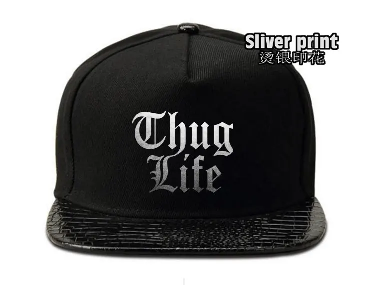 Мужская и женская кепка для мальчиков девочек thug life Золотая шляпа со