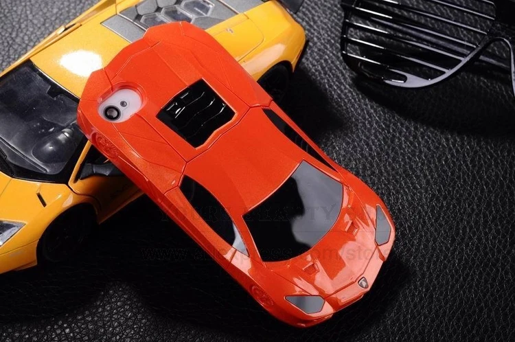HOT COOL Designer 3D Sports Car Multipurpose Stand Holder Hard Phone Case For iPhone 4s 4 4G with Packing IP4P009 |