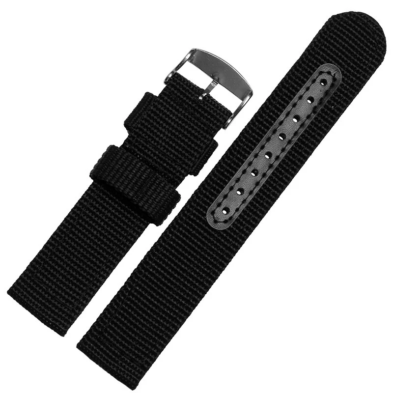 

90% Off 18mm 20mm 22mm High Quality Nylon Watch Band Wrist Strap Belt Watchband Wristwatch Black Blue Brwon Green for Man Woman