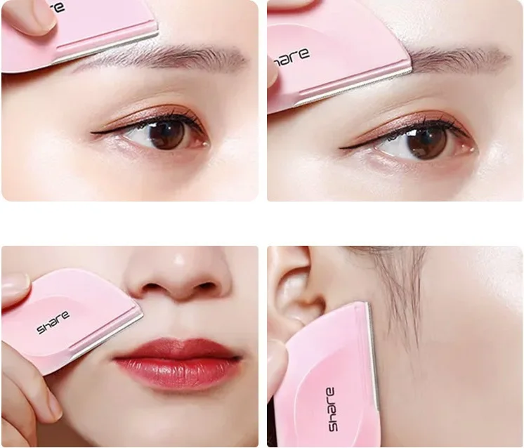 2 шт./компл. триммер для бровей из нержавеющей стали мини портативный Набор Бритва