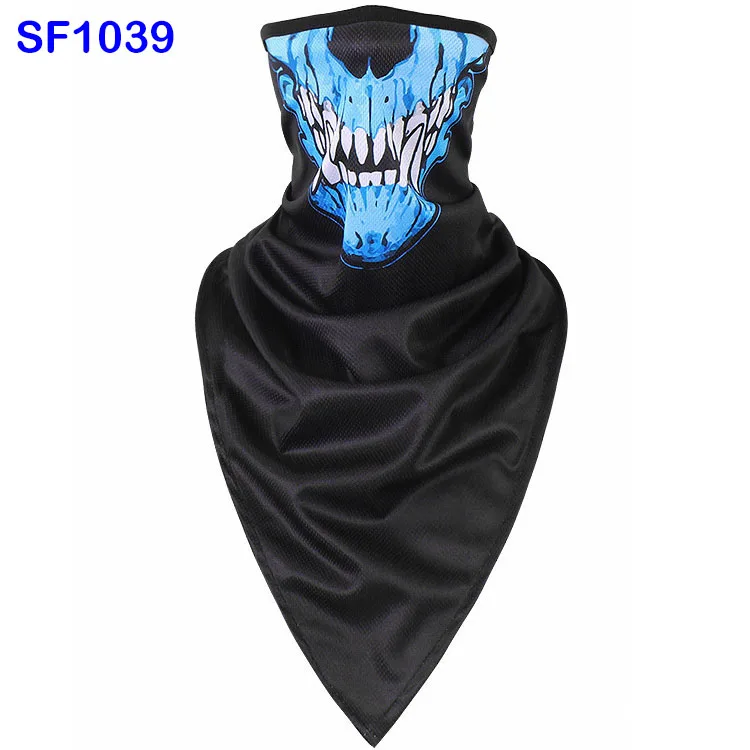 SF1039 WildSurfer плюс треугольные Braga Cuello походные шарфы для верховой езды дышащие полулицевые маски черепа велосипедная Лыжная бандана для рыбалки FJ37 - Цвет: SF1039