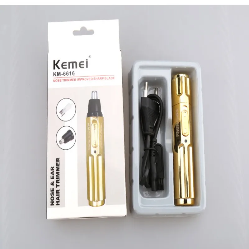 KEMEI New Electric Nose Hair Trimmer Professional Rechargeable Stainless Steel Cut Machine cortapelos nariz KM-6616 | Бытовая техника