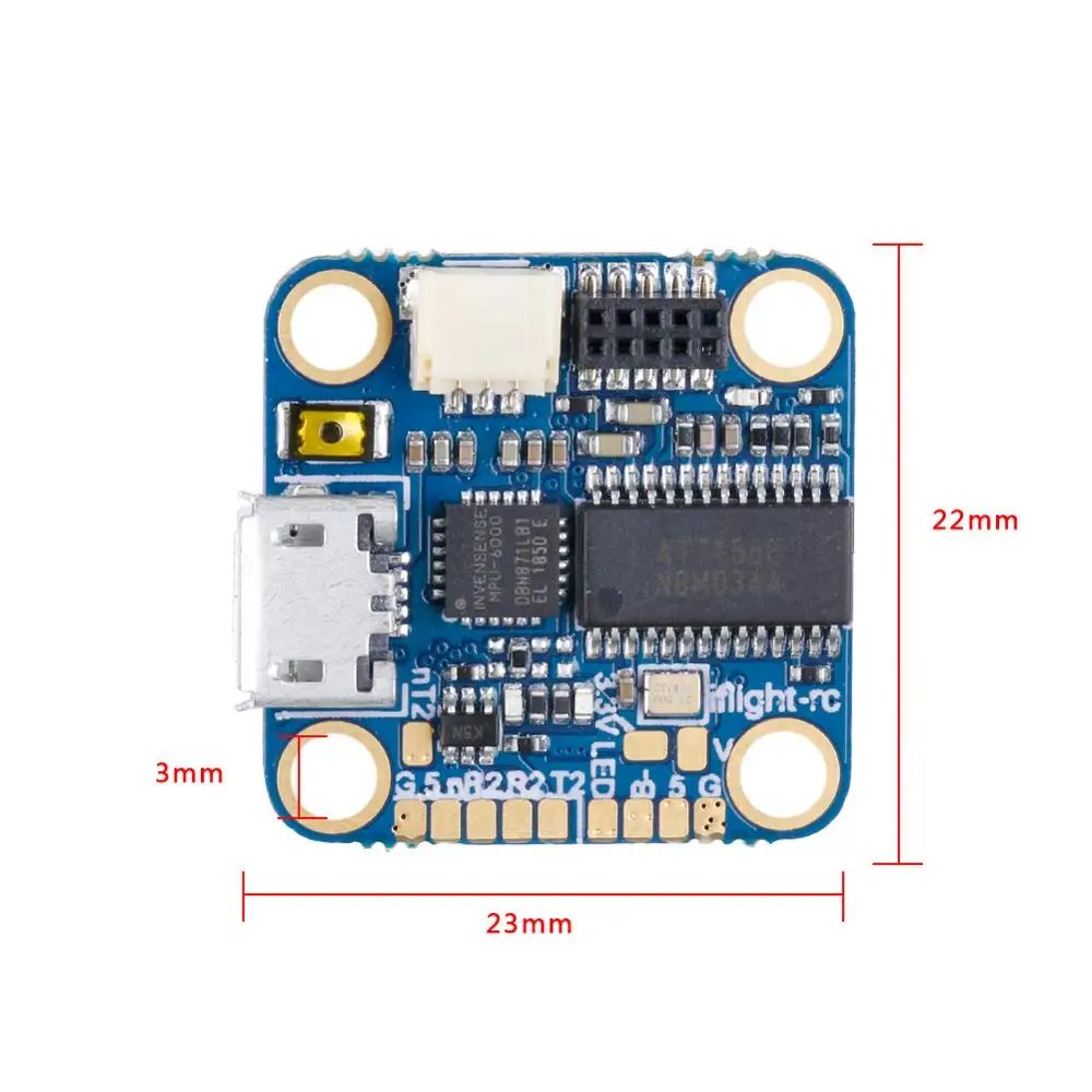 IFlight sucex Micro F4 V1.5 2-4S STM32F411 Контроллер полета MPU6000 target MATEKF411 с монтажным отверстием M3 для FPV гоночной части