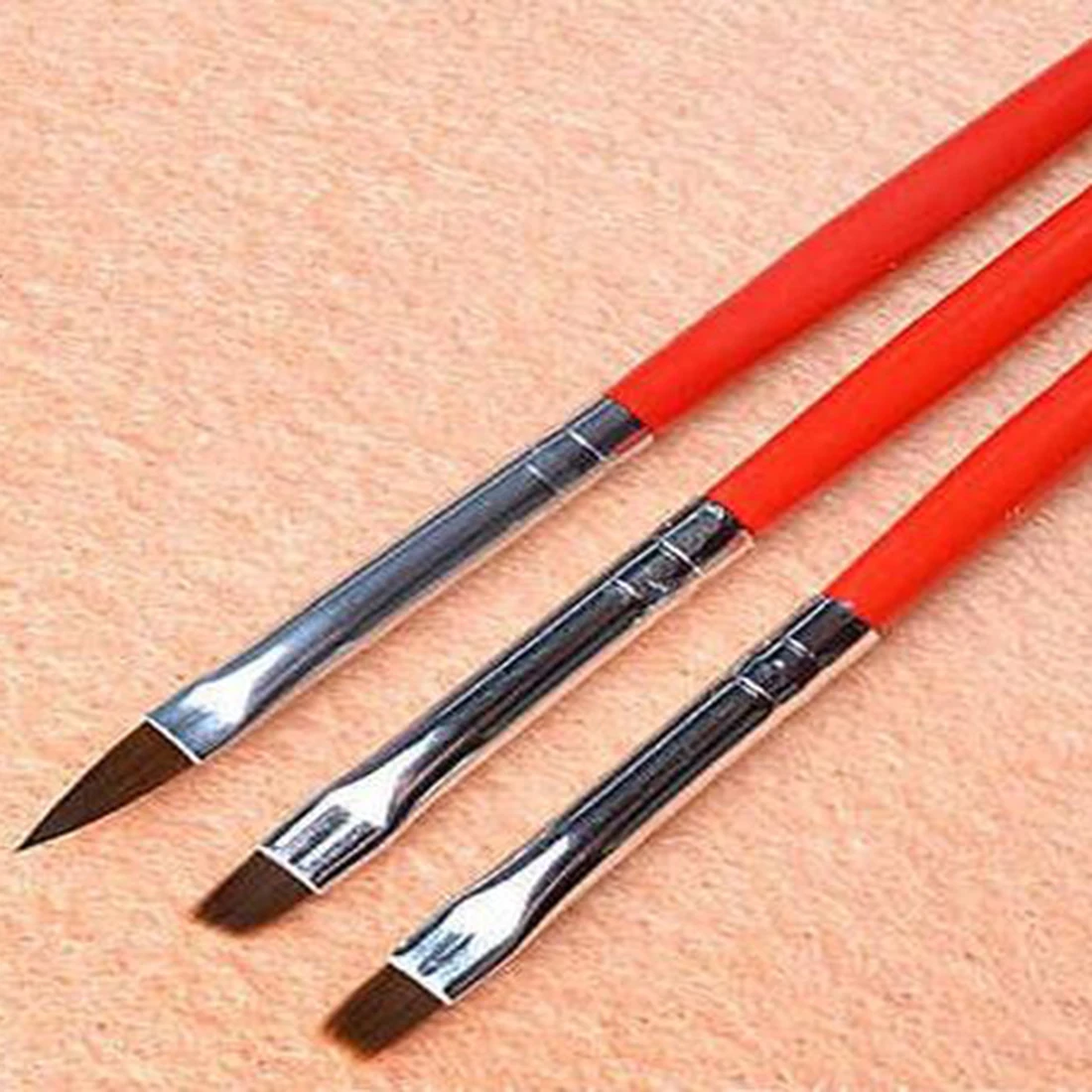 Набор кистей для рисования ногтей 3 шт. модный набор УФ-геля | Красота и здоровье