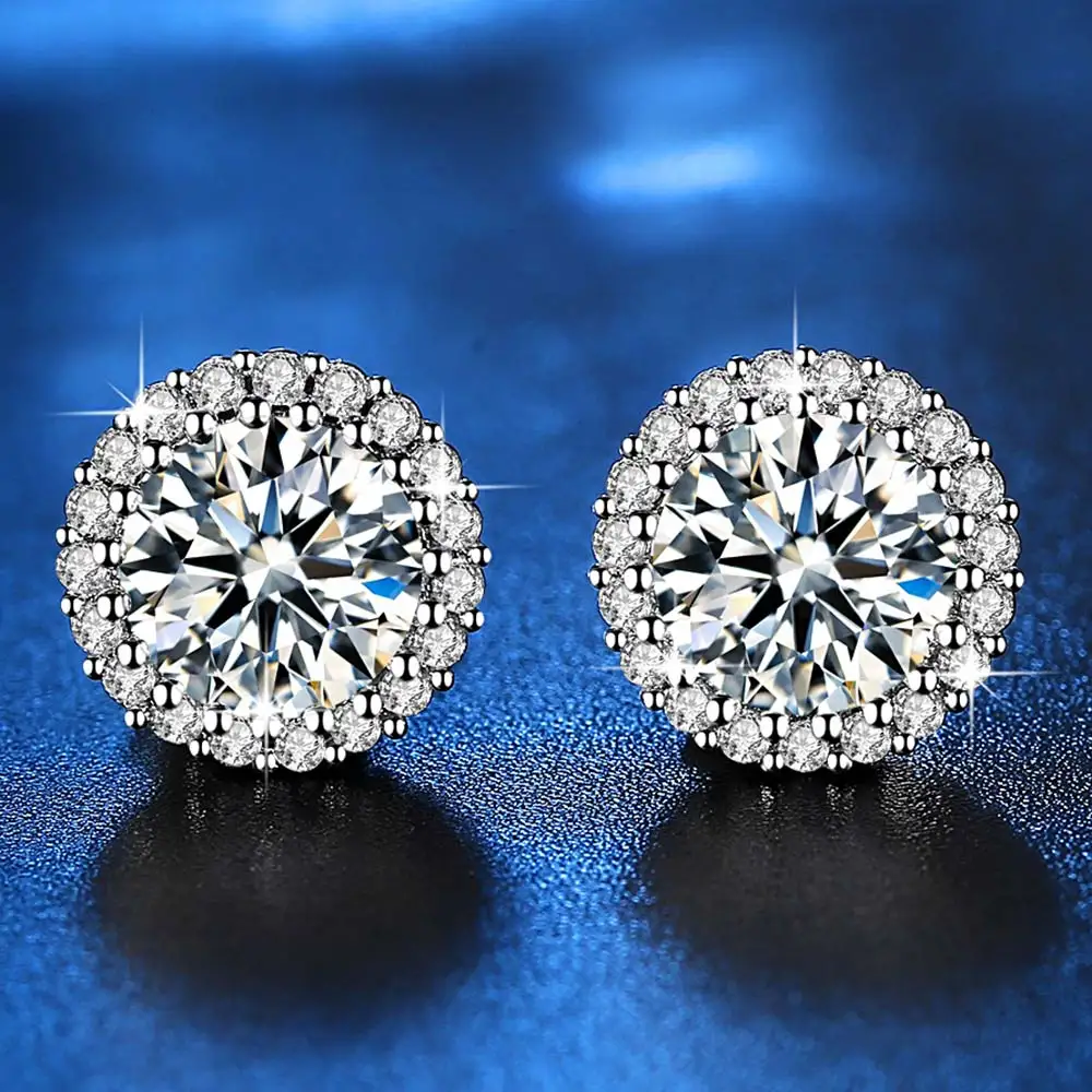 Мода CZ цветок одуванчика серьги для женщин серебро Bijoux прозрачный AAA кубический