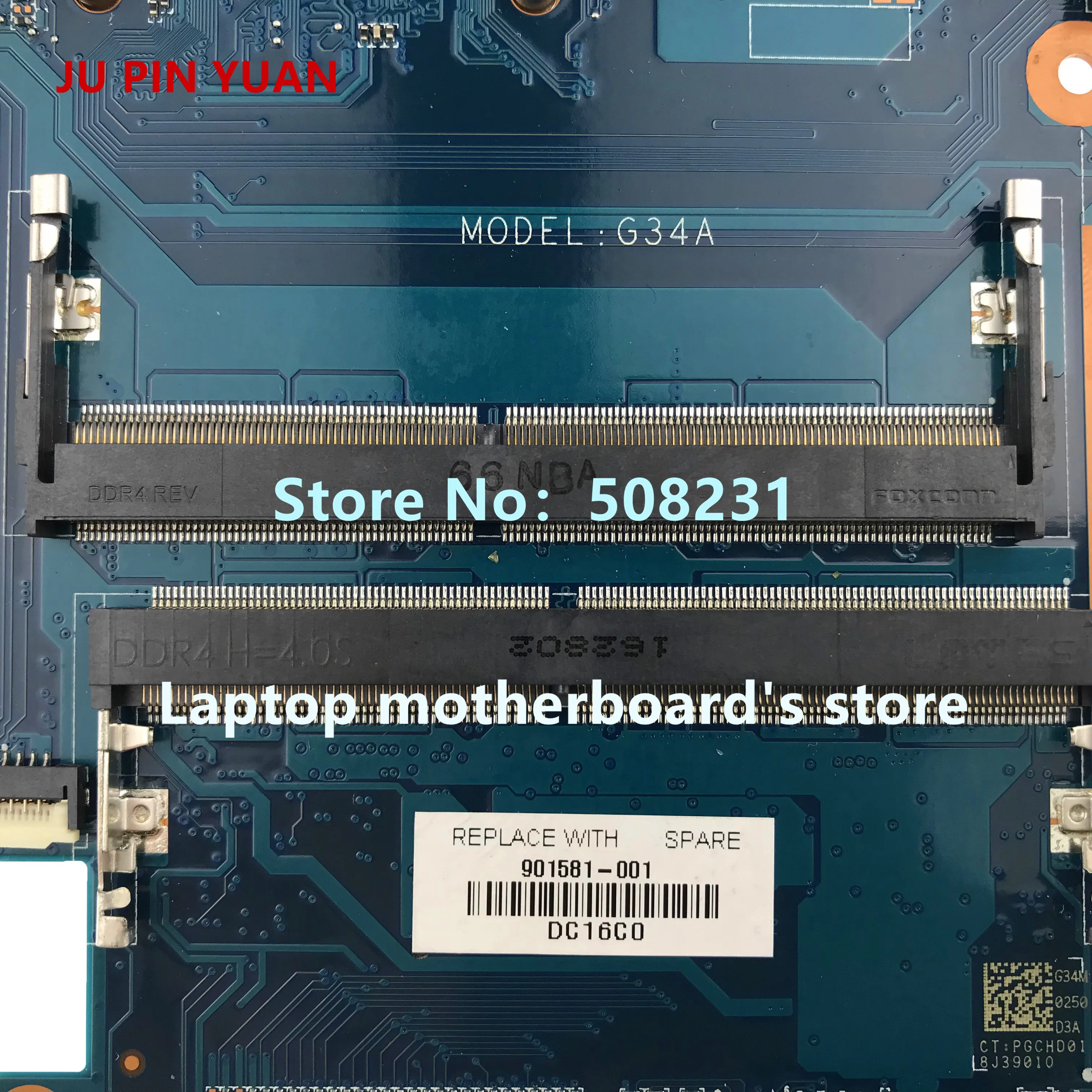 JU PIN Юань 601-903241 448.08J04.0011 для hp Pavilion x360 Кабриолет 13-u Материнская плата ноутбука PentN3710 полностью протестирована